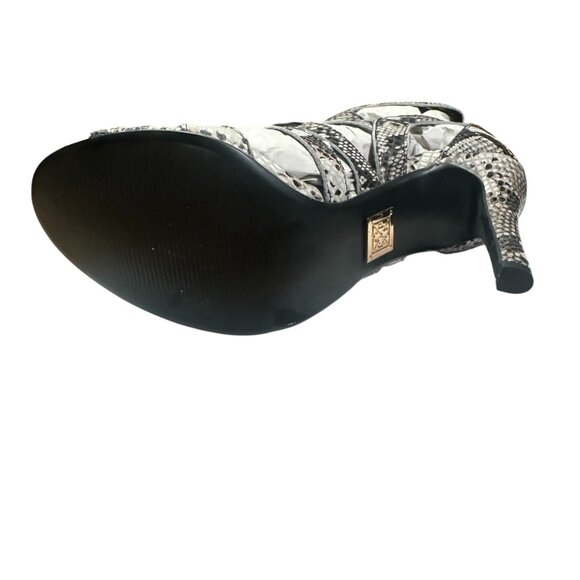 NWT CSP Shoewear and Clothing Lace Up Python Hydra Heels RARE - Size 39 - Picture 8 of 11